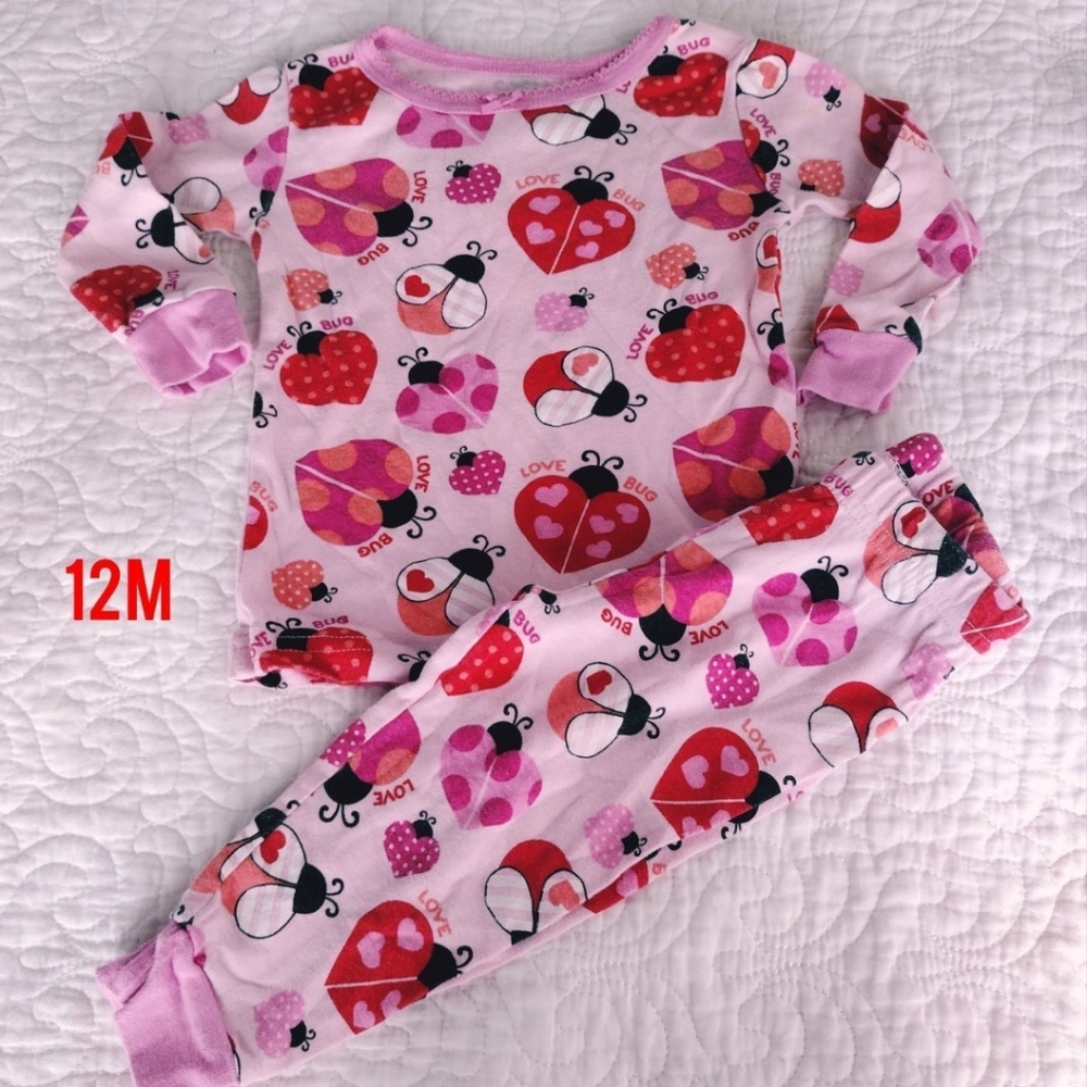 12 month baby girl pajama set bundle